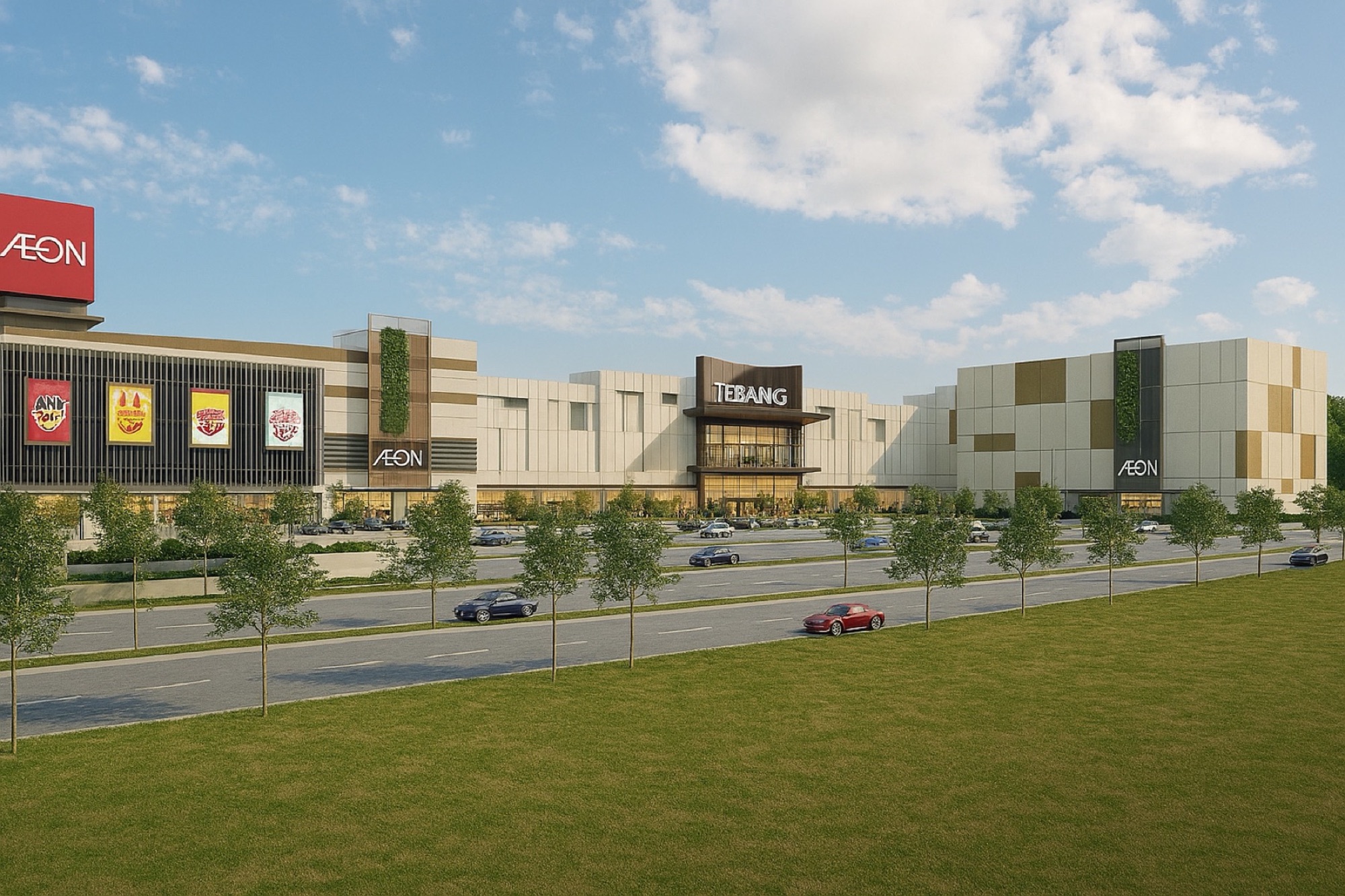 AEON Mall in Klebang, Melaka, built by Golden Pavilion as main contractor