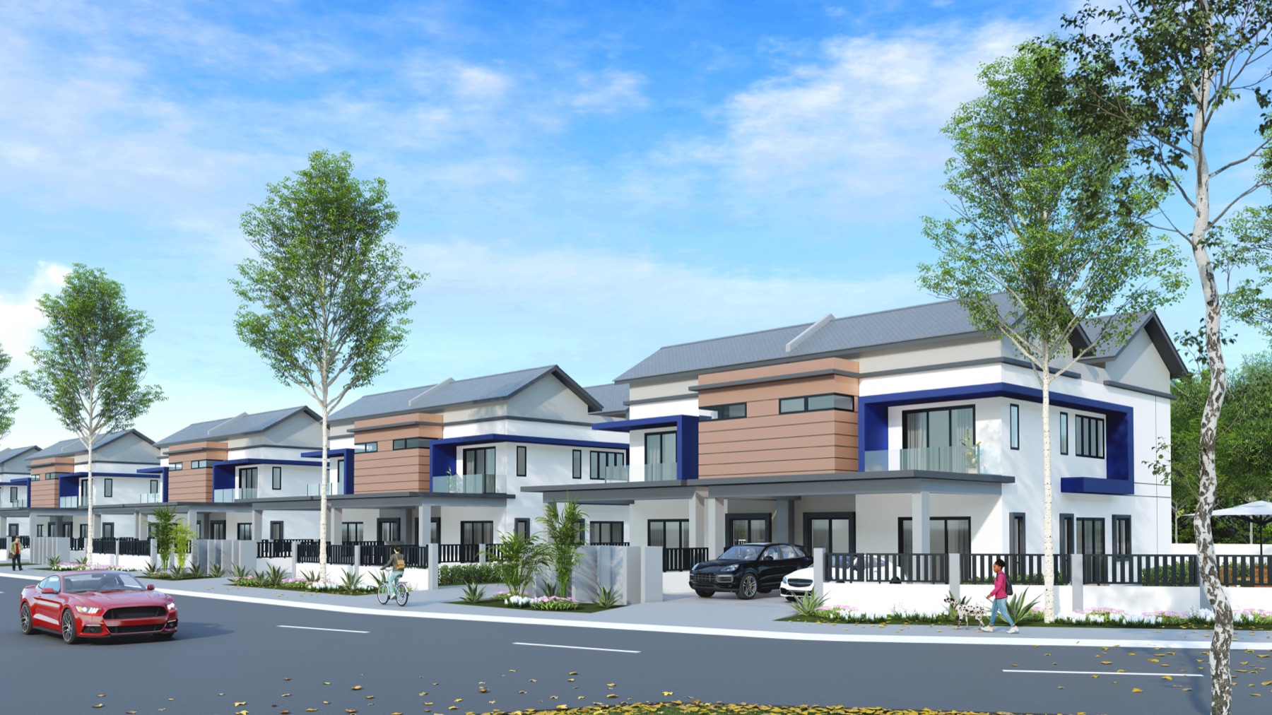 Render of the wider Jaluran Lakeview Sanctuary community in Shah Alam